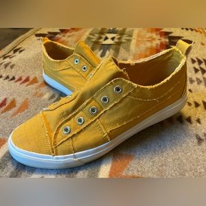 Corkys mustard shoes!